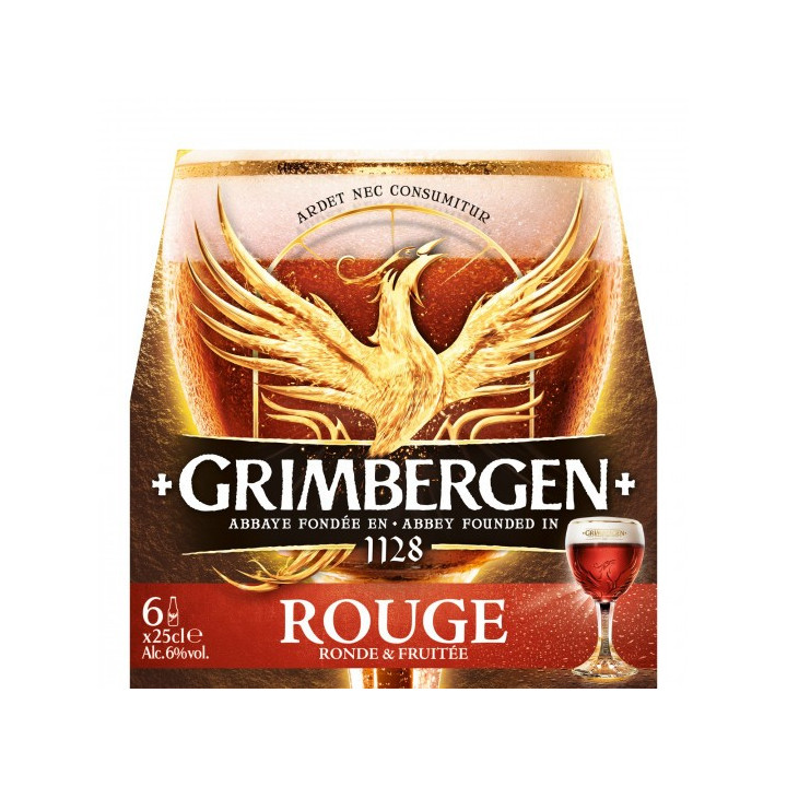 Bière GRIMBERGEN abbaye rouge 6% (25cl)