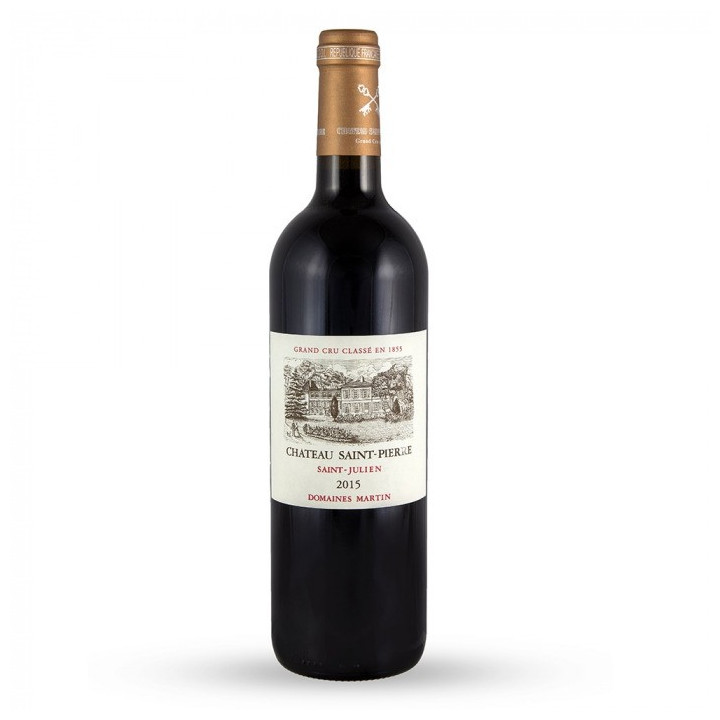 Vin rouge CHÂTEAU SAINT-PIERRE 2015 saint-julien 13,5% (75cl)