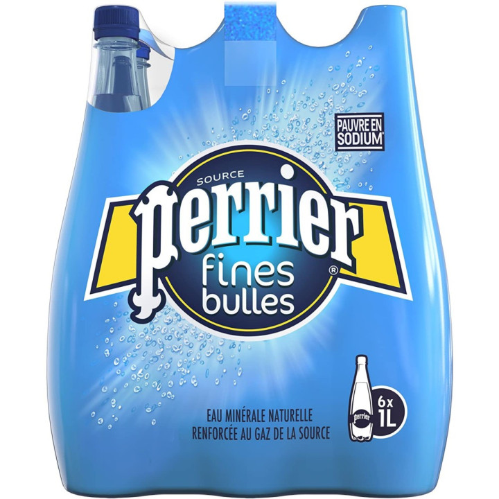 EAU FINES BULLES PERRIER 6X1L PET