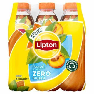 Thé LIPTON ICE TEA pêche zéro sucre (12 x 50cl)