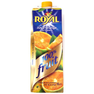 Jus ROYAL orange des tropiques 100% fruit (12 x 1L)