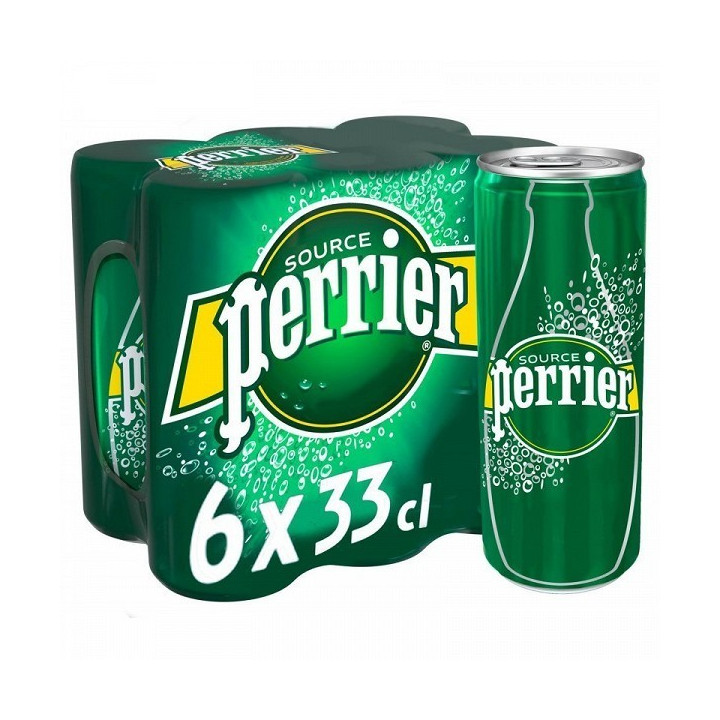 Eau pétillante PERRIER canette (24 x 33cl)