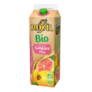 Jus ROYAL Bio Nectar de Goyave Rose (12 x 1L)