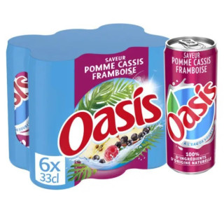 OASIS POMME CAS FRAMB BTE 6x33CL