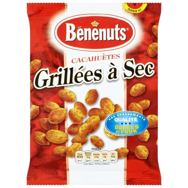 Carton Cacahuètes BENENUTS grillées à sec (20 x 200g)