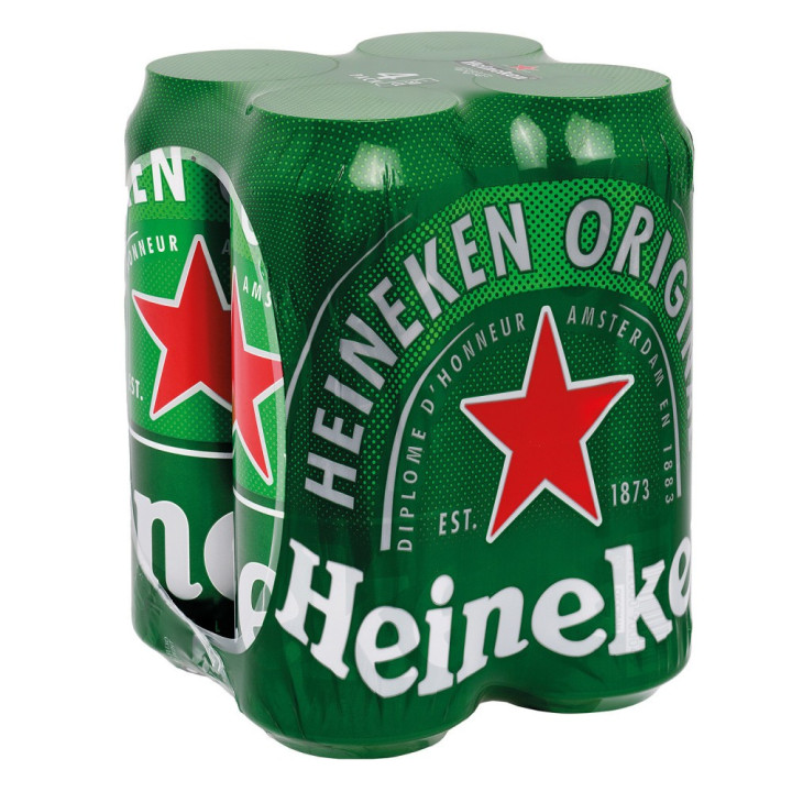 BIERE HEINEKEN BOITE 4X50CL