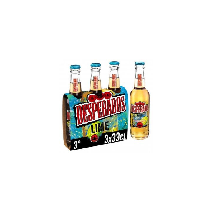 Bière DESPERADOS lime btle en verre (24 x 33cl)