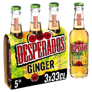 Bière DESPERADOS ginger btle en verre (24 x 33cl)