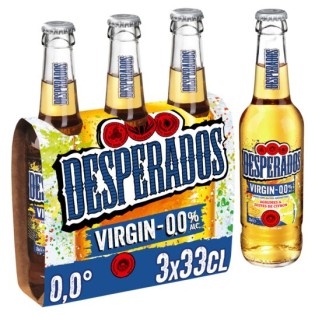 Bière DESPERADOS virgin 0% btle en verre (24 x 33cl)
