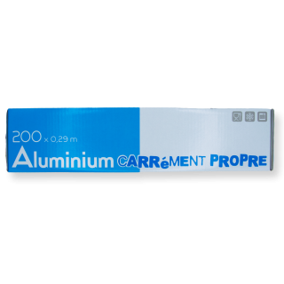 Papier aluminium alimentaire (200 x 0,29m)