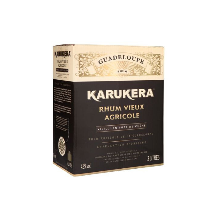 Rhum vieux KARUKERA 42% (cubi 3L)