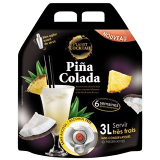 Jus PLANET COCKTAIL piña colada sans alcool (cubi 3L)