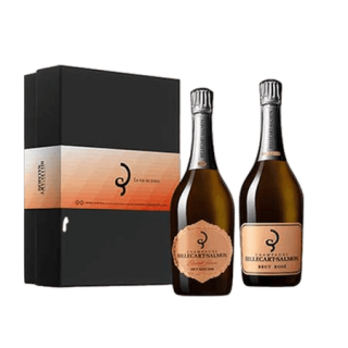 Champagnes BILLECART-SALMON rosés 12% coffret (2 x 75cl)