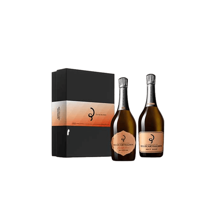 Champagnes BILLECART-SALMON rosés 12% coffret (2 x 75cl)