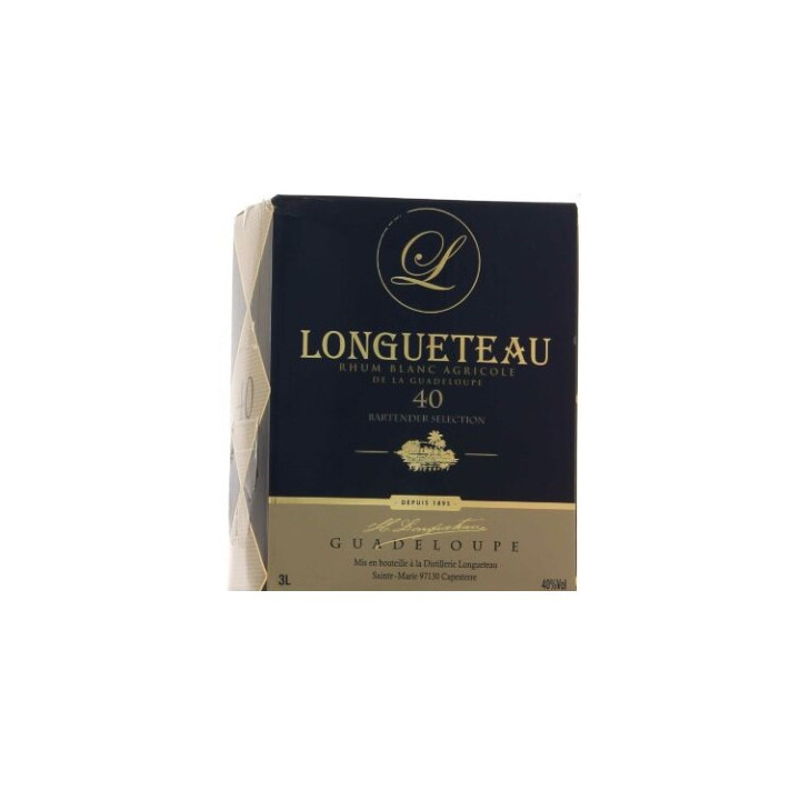 Rhum blanc LONGUETEAU 40% (cubi 3L)