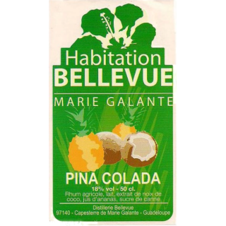 Punch HABITATION BELLEVUE piñacolada 18% (50cl)