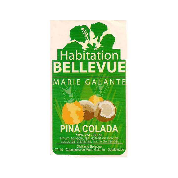 Punch HABITATION BELLEVUE piñacolada 18% (50cl)