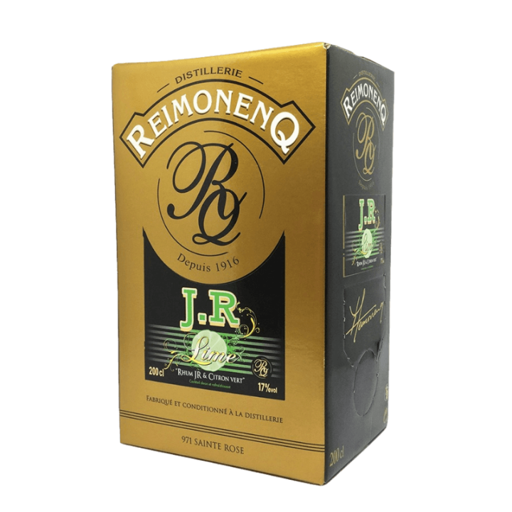 Rhum arrangé REIMONENQ JR et citron vert 17% (cubi 2L)