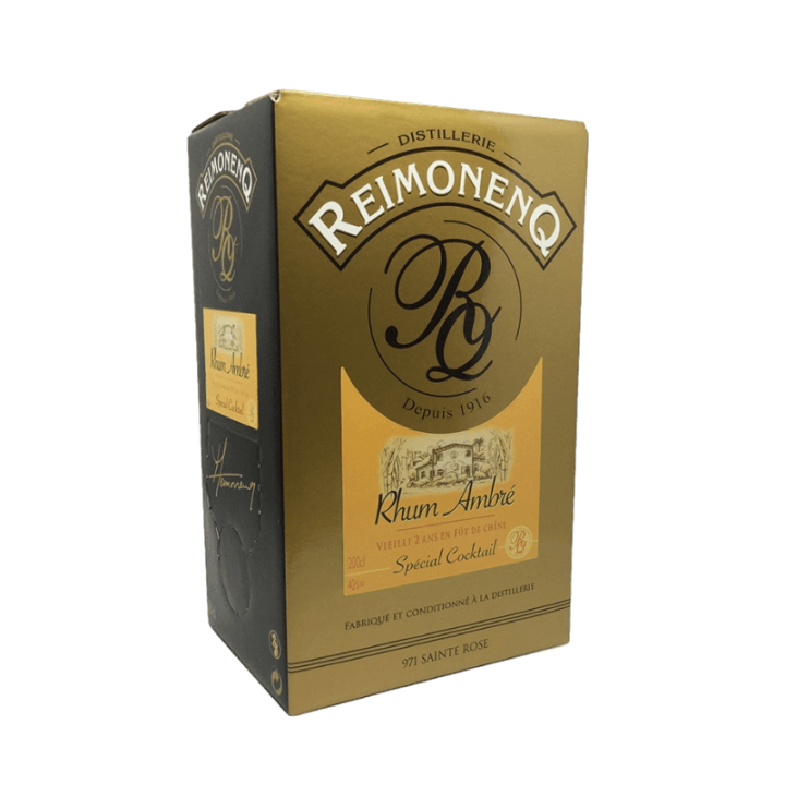 Rhum ambré REIMONENQ 2 ans spécial cocktail 40% (cubi 2L)