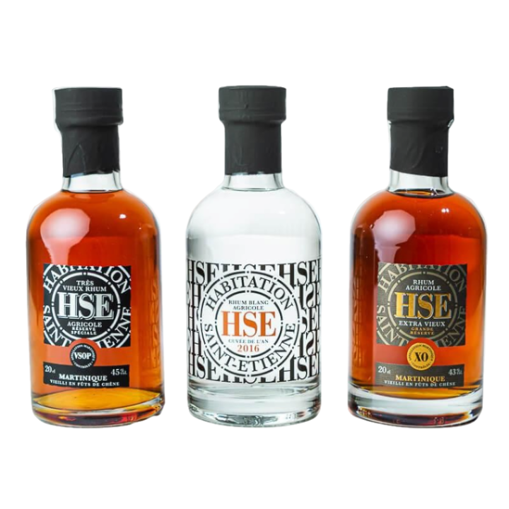 Rhum HSE (VSOP/blanc/XO) (3 x 20cl)