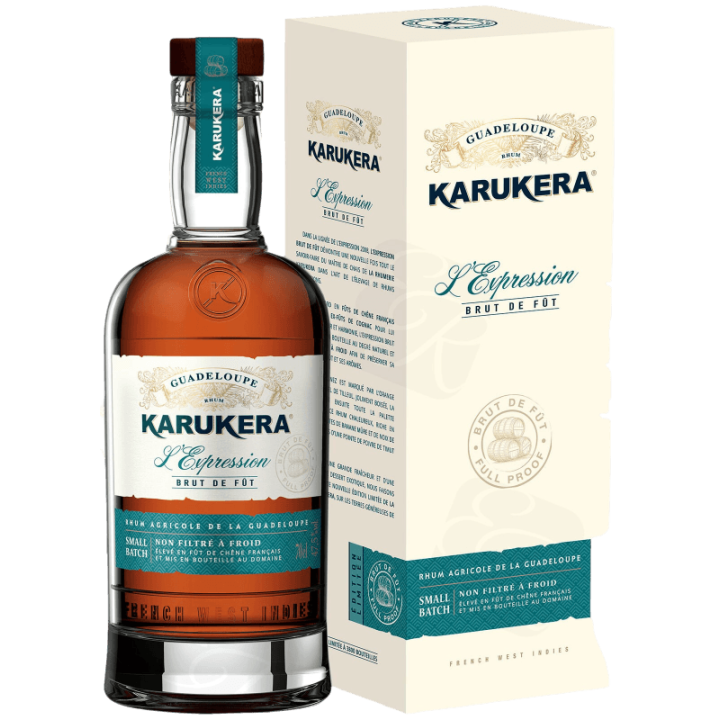 Rhum vieux KARUKERA l'expression 2019 brut de fût 50,1% (70cl)