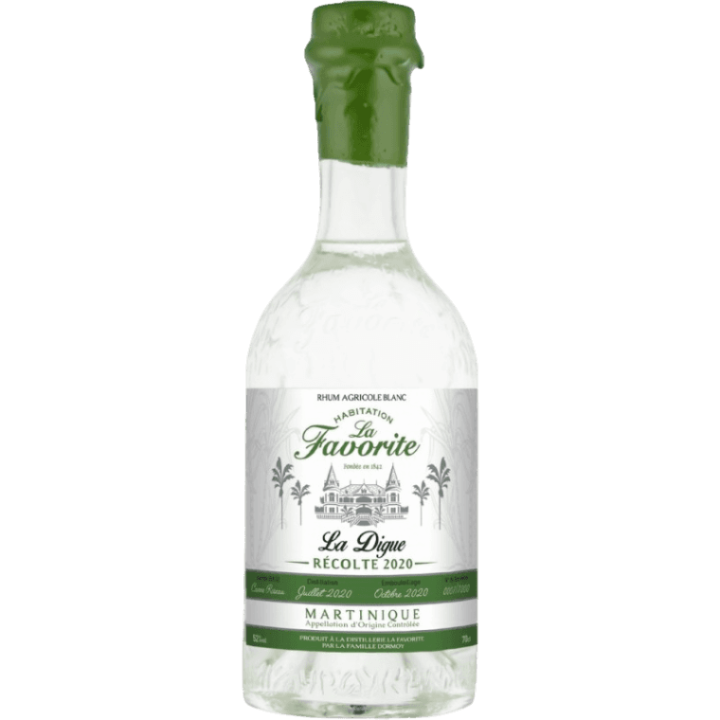 Rhum blanc LA FAVORITE la digue récolte 2020 52% (70cl)