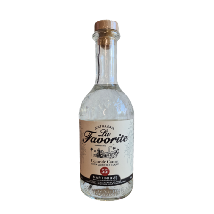 Rhum blanc LA FAVORITE cœur de canne 55% (70cl)