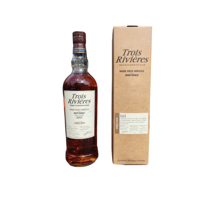 Rhum vieux TROIS RIVIERES single cask17-25 2003 43% (70cl)