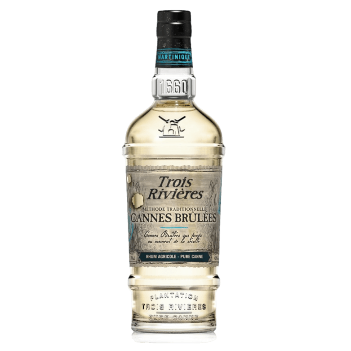 Rhum blanc TROIS RIVIERES cannes brûlées 43% (70cl)