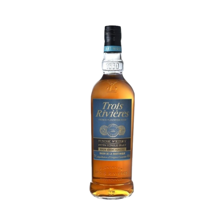 Rhum ambré TROIS RIVIERES finish whisky 40% (70cl)