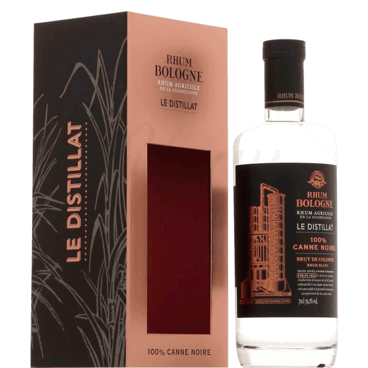 Rhum blanc BOLOGNE le distillat canne noire 70,2% (75cl)