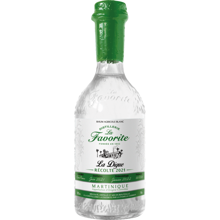 Rhum blanc LA FAVORITE la digue récolte 2021 52% (70cl)