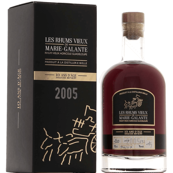 Rhum vieux BIELLE 2005 10 ans 53,9% (70cl)