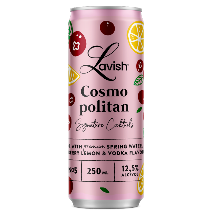 Vodka LAVISH Cosmopolitan 12,5° (24 x 25cl)