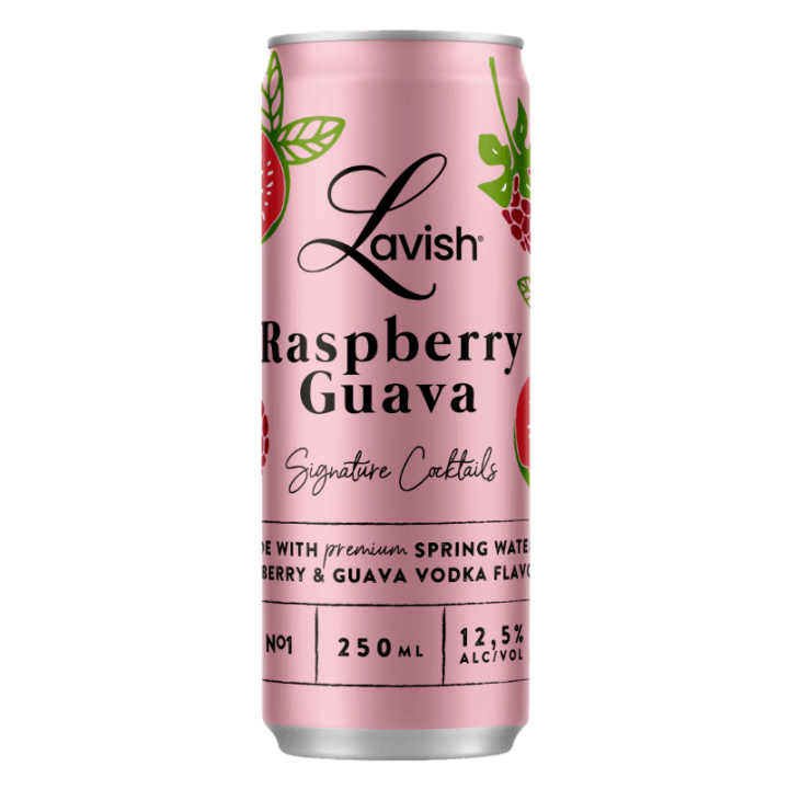 Vodka LAVISH raspberry guava 12,5% (24 x 25cl)