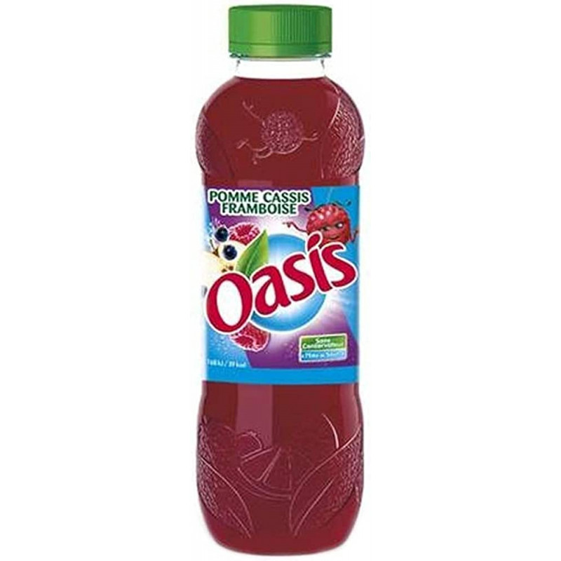 Jus OASIS Pomme Cassis Framboise Bouteille (24 x 33cl)