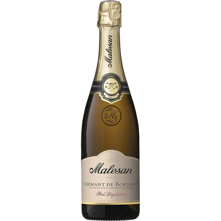 3 Bouteilles Crémant Malesan Brut Blanc 75cl