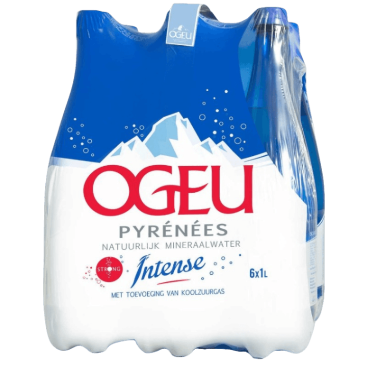 Eau pétillante OGEU intense PET (6 x 1L)