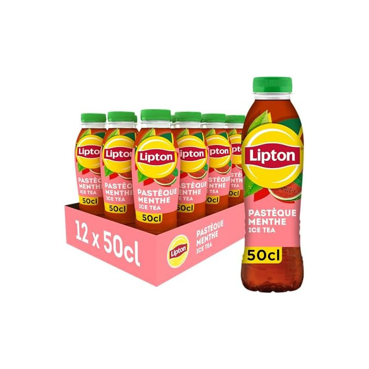 LIPTON ICE TEA PET pastèque menthe (12 x 50cl)