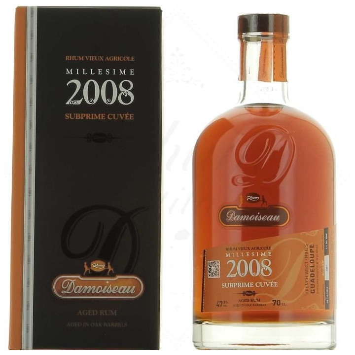 Rhum vieux DAMOISEAU millésime 2008 subprime cuvée 47,9° (70cl)