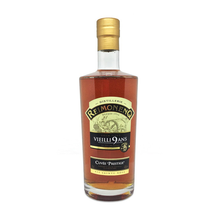 Rhum vieux REIMONENQ 9 ans cuvée prestige 40% (70cl)