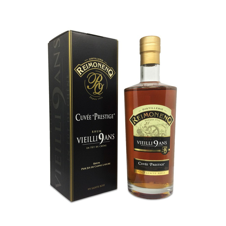 Rhum vieux REIMONENQ 9 ans cuvée prestige 40% (70cl)