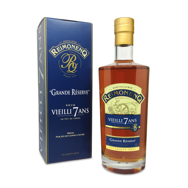 Rhum vieux REIMONENQ 7 ans grande réserve 40% (70cl)