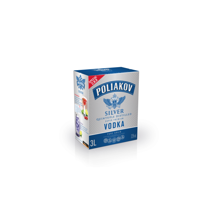 VODKA POLIAKOV      37.50% 300CL BIB